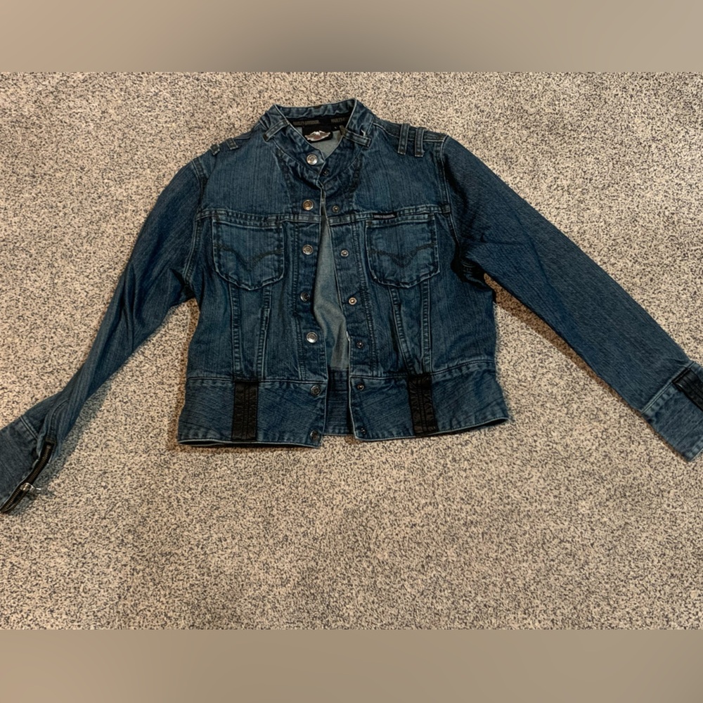 Harley Davidson Button up Jean Jacket